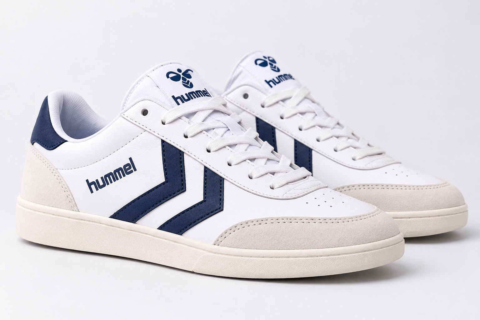 White Hummel Sneakers Studio Shot